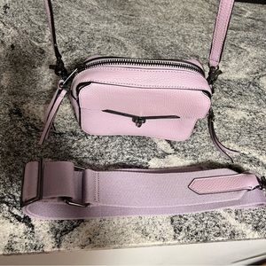 Botkier Valentina Leather Orchid Crossbody Bag w/ 2 Interchangeable Straps